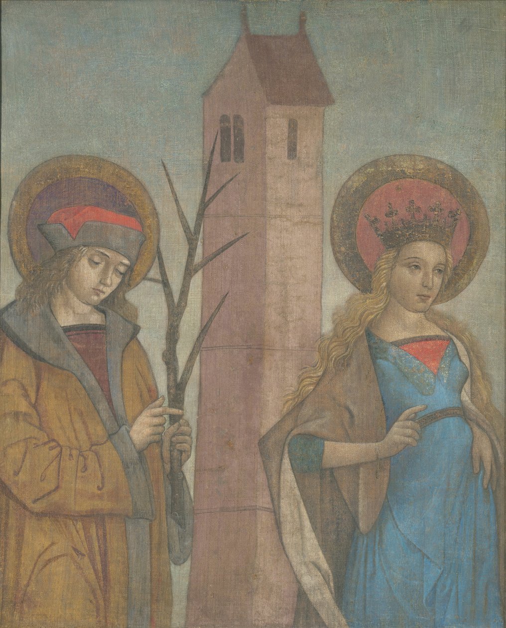 Díptico dos Santos Achatius, Barbara, Apollonia e Sebald, c. 1490. de Unbekannt