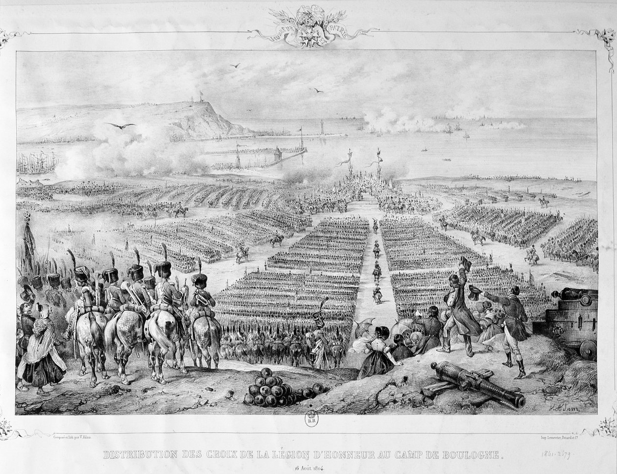 Distribuição das Cruzes da Legião de Honra no Campo de Boulogne, 16 de agosto de 1804, 1841 de Unbekannt