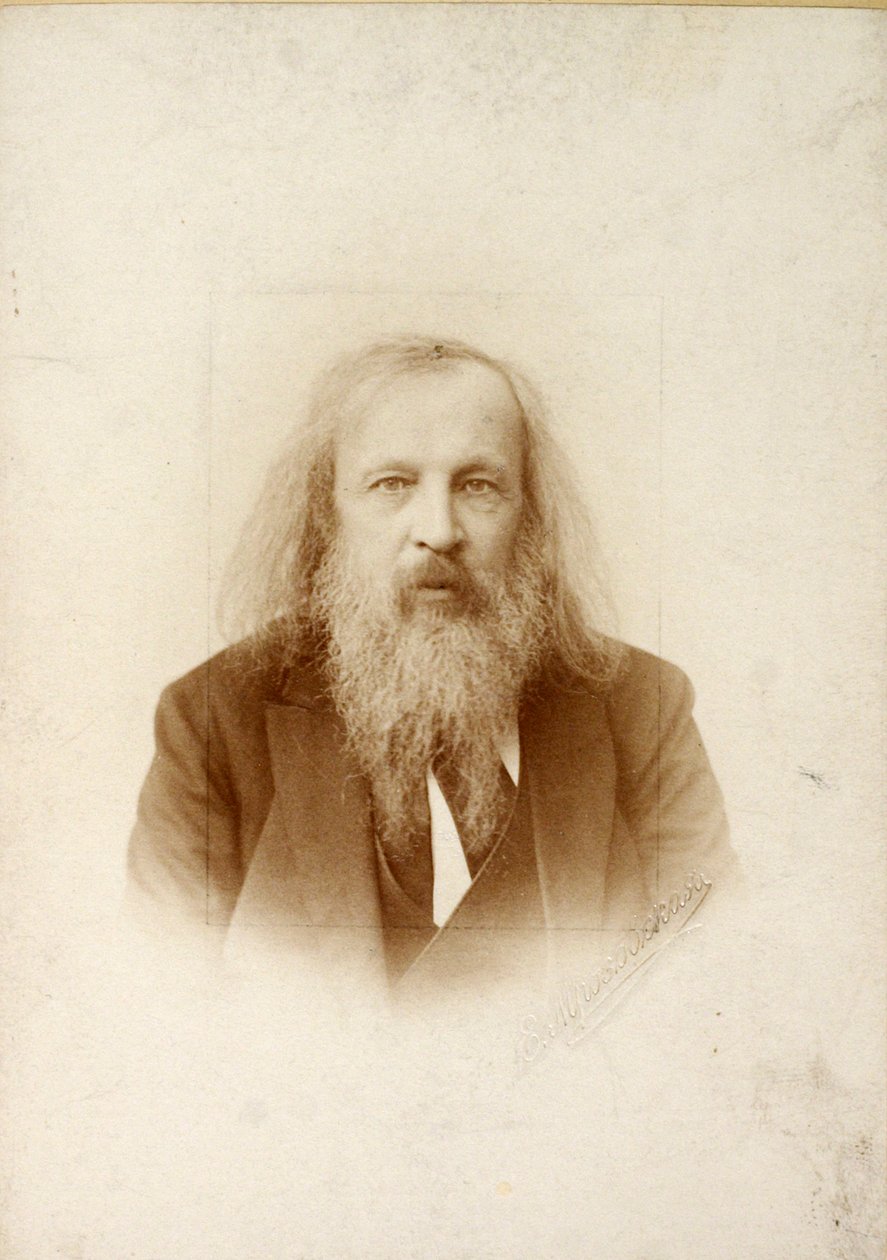 Dmitri Mendeleev, químico russo, c1890-c1907 de Unbekannt