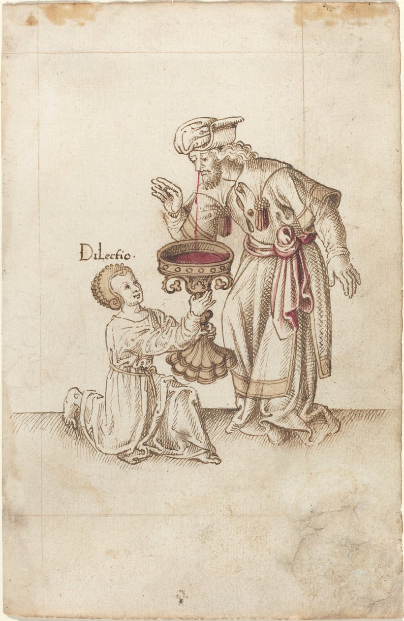 Não faça água em aparas de unhas ou cabelos [fol. 30 reto], c. 15121515. de Unbekannt