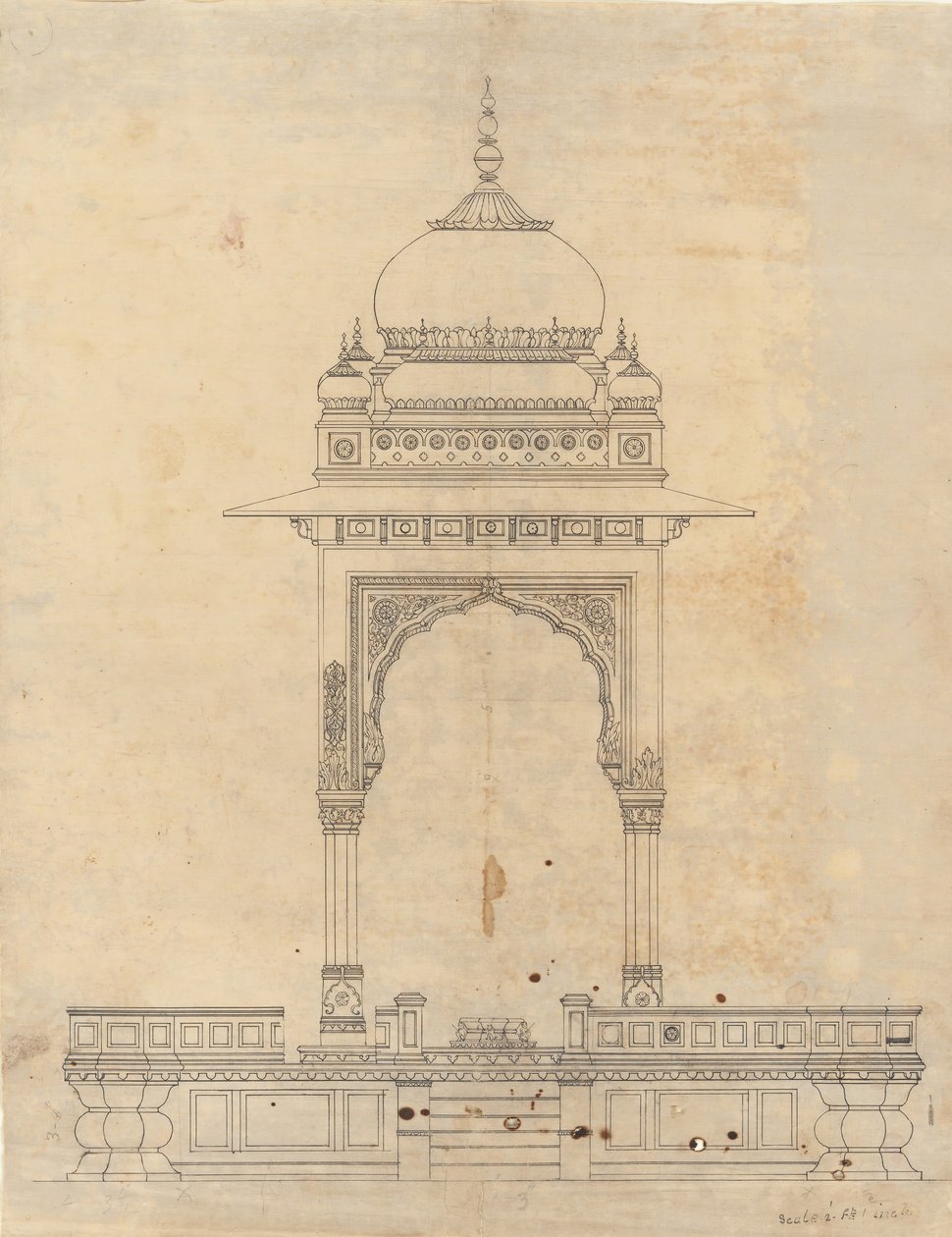 Domed Pavilion, ca. 1830. de Unbekannt