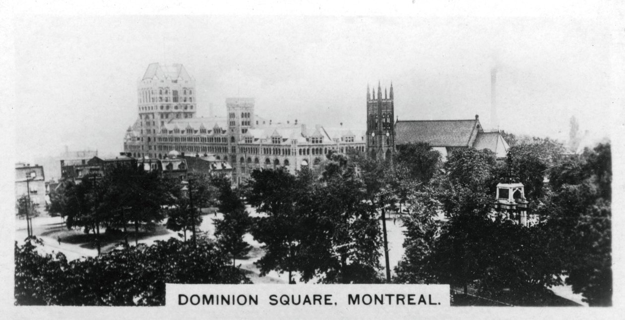 Praça Dominion, Montreal, Canadá, c1920s de Unbekannt