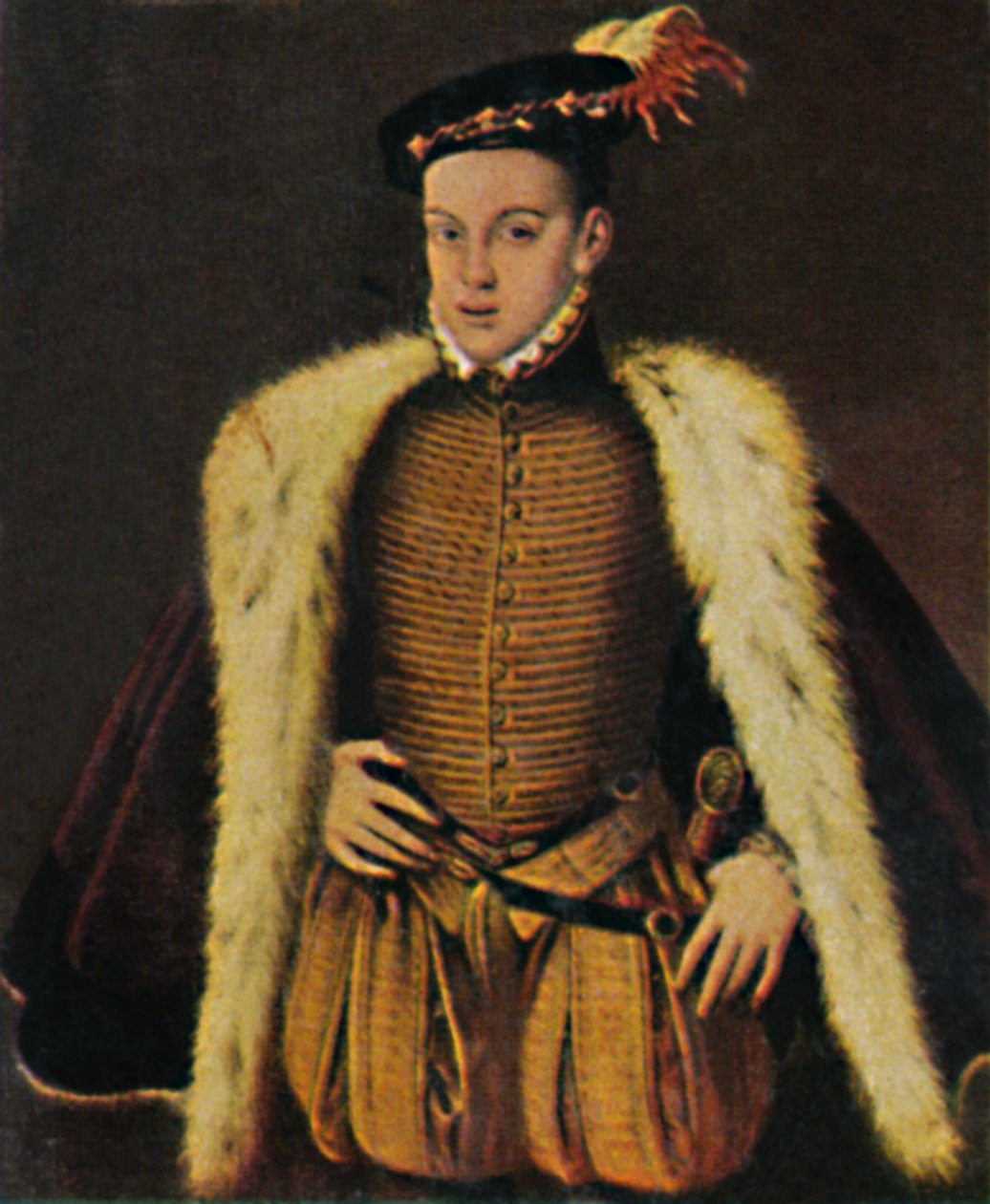 Don Carlos 1545-1568. - Pintura de Sanchez Coello, 1934. de Unbekannt