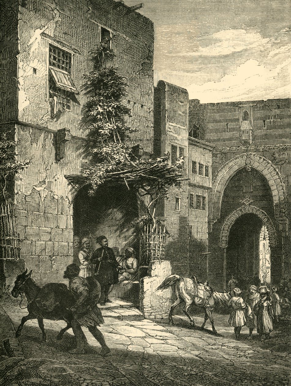 Porta dos Mamelucos, A Cidadela, Cairo, 1890. de Unbekannt