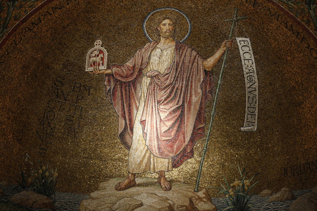 Abadia de Dormition, mosaico de João Batista, Jerusalém, Israel de Unbekannt