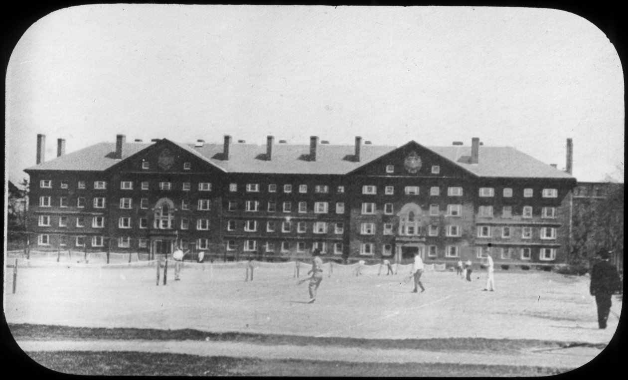 Edifício do dormitório, Universidade de Harvard, Massachusetts, EUA, final do século XIX ou início do século XX de Unbekannt