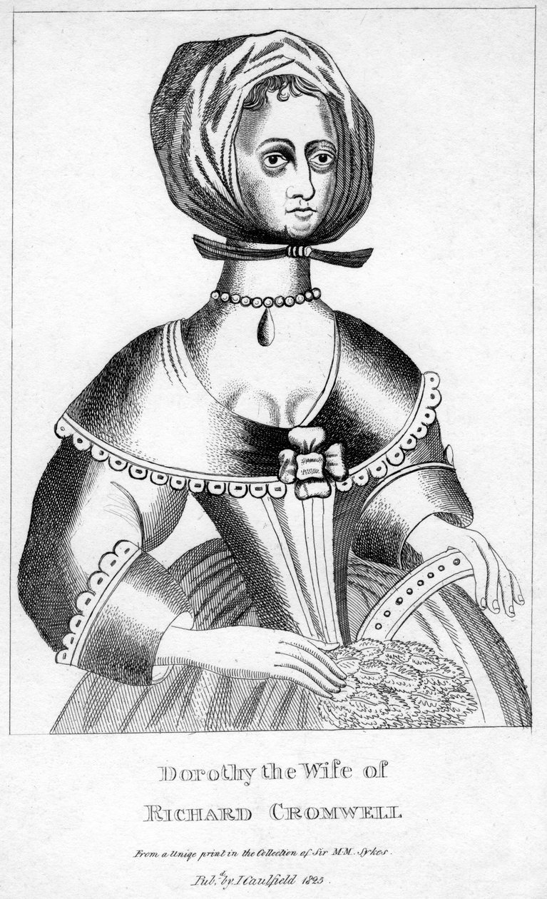 Dorothy, esposa de Richard Cromwell, século XVII, 1825 de Unbekannt