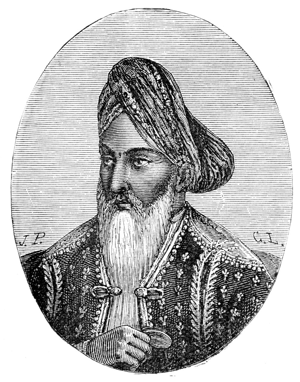 Dost Mahommed Khan, governante do Afeganistão, século XIX de Unbekannt