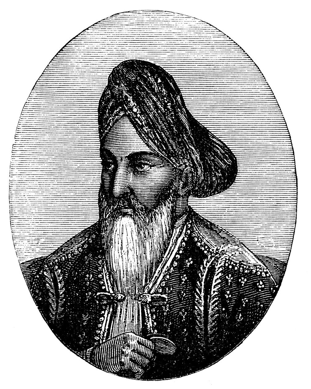 Dost Mohammad Khan 1793-1863 governante do Afeganistão, c1880 de Unbekannt