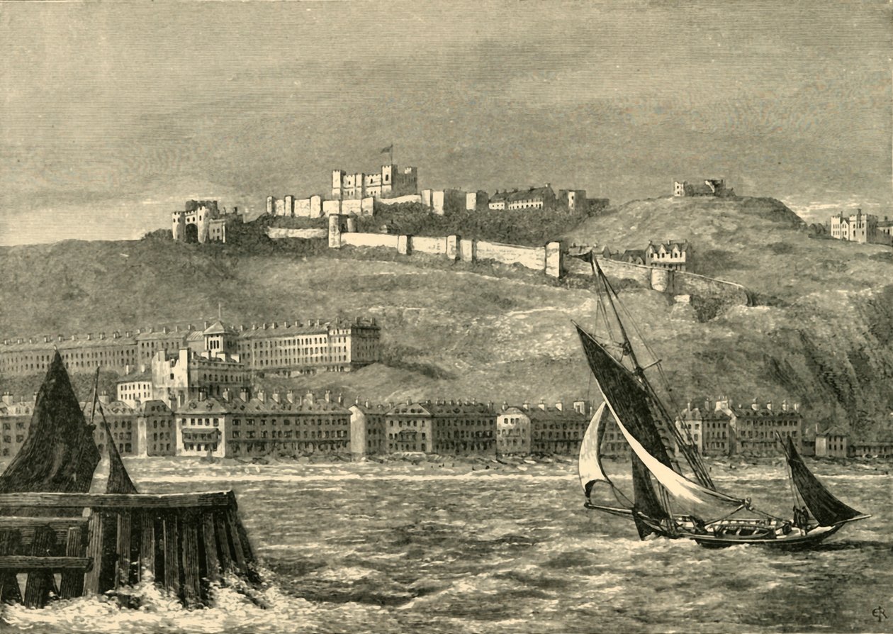 Dover, do mar, 1898. de Unbekannt