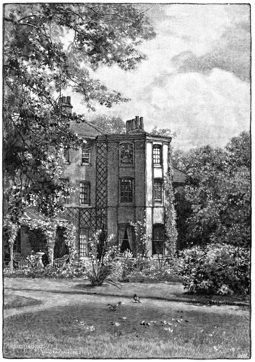 Down House, perto de Beckenham, Kent, do jardim, 1883 de Unbekannt