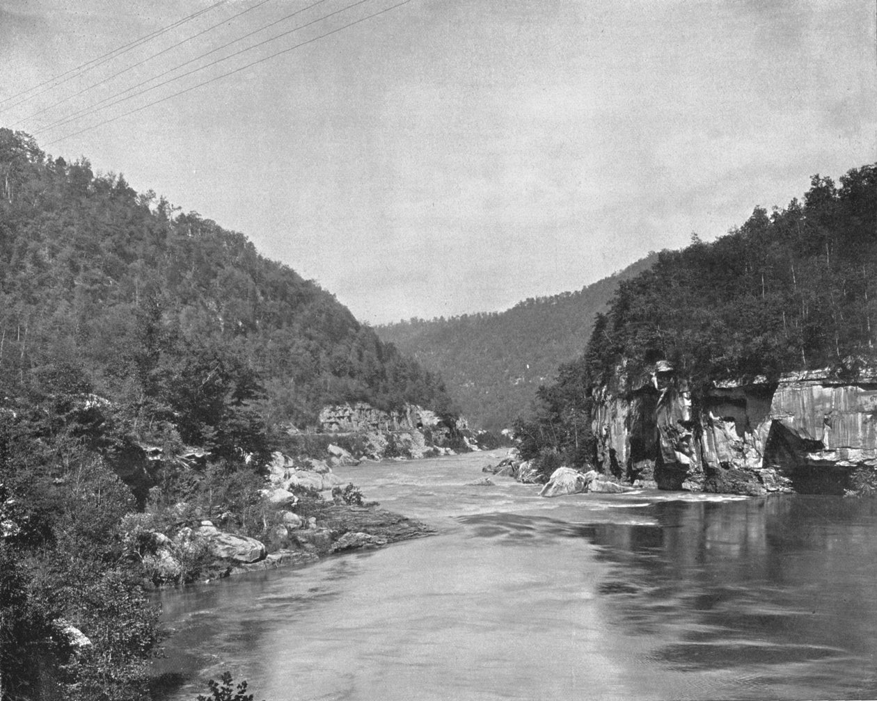 Dragon Gorge, New River, West Virginia, EUA, c1900. de Unbekannt