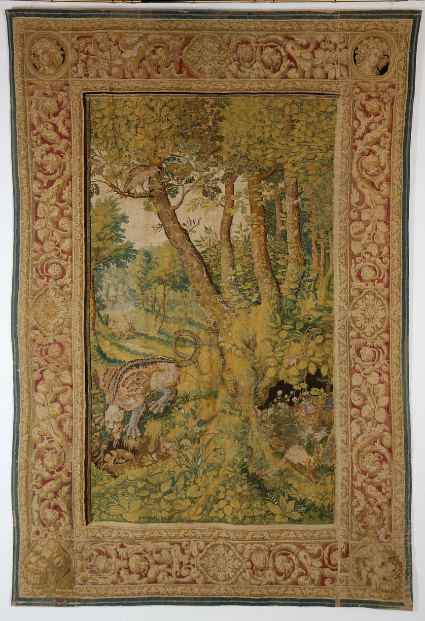 Dragão comendo ovos Tapeçaria, meados do século XVII. de Unbekannt