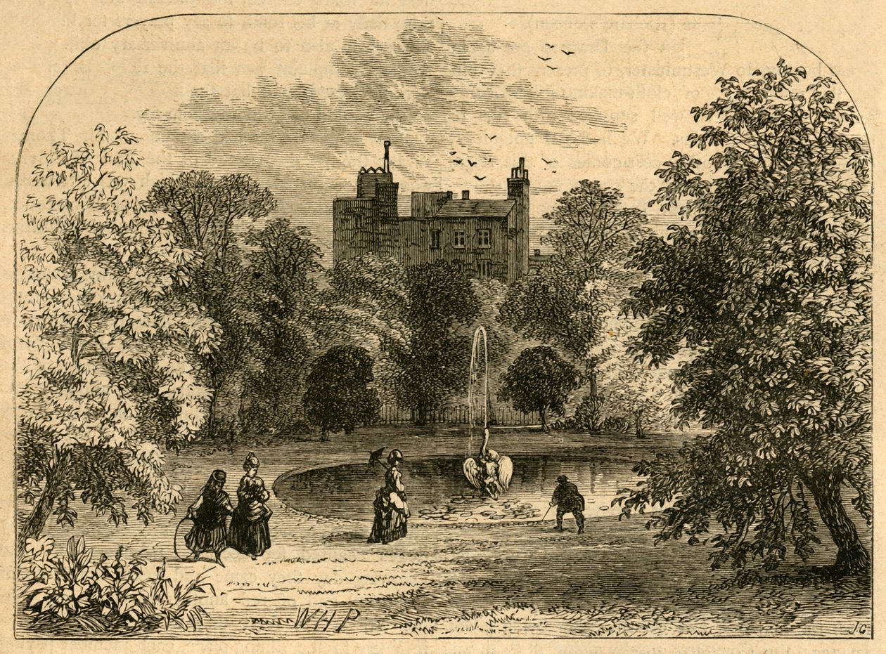 Drapers Hall Garden 1860, 1897. de Unbekannt