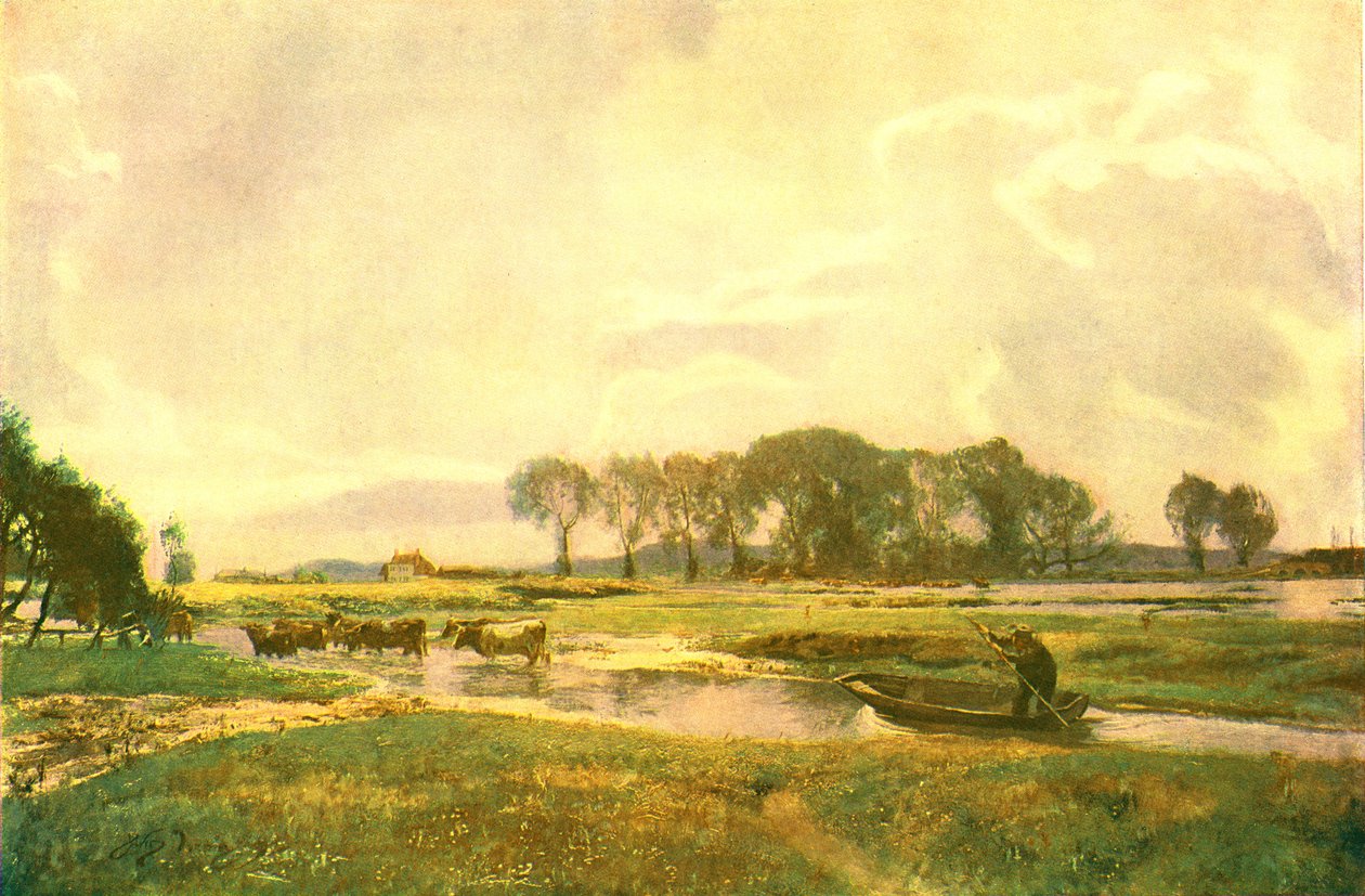 Conduzindo as vacas, Hampshire, 1892, c1902. de Unbekannt