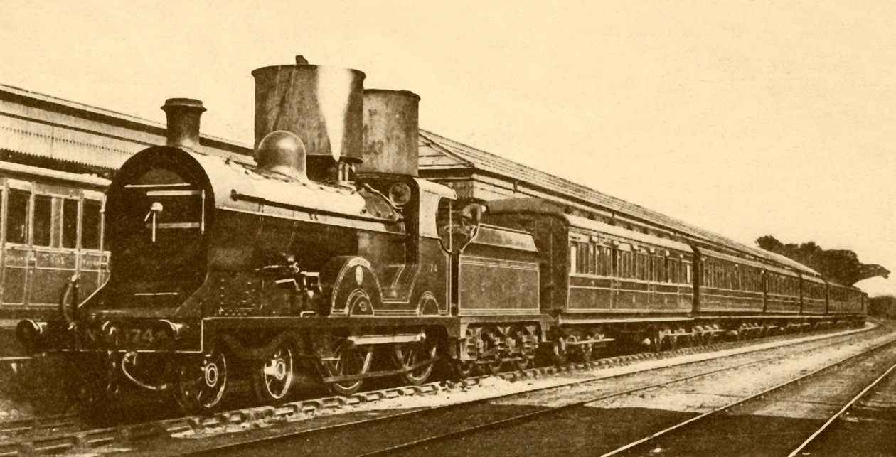 Dublin-Belfast Express, grande estrada de ferro da Irlanda do Norte, 1930. de Unbekannt