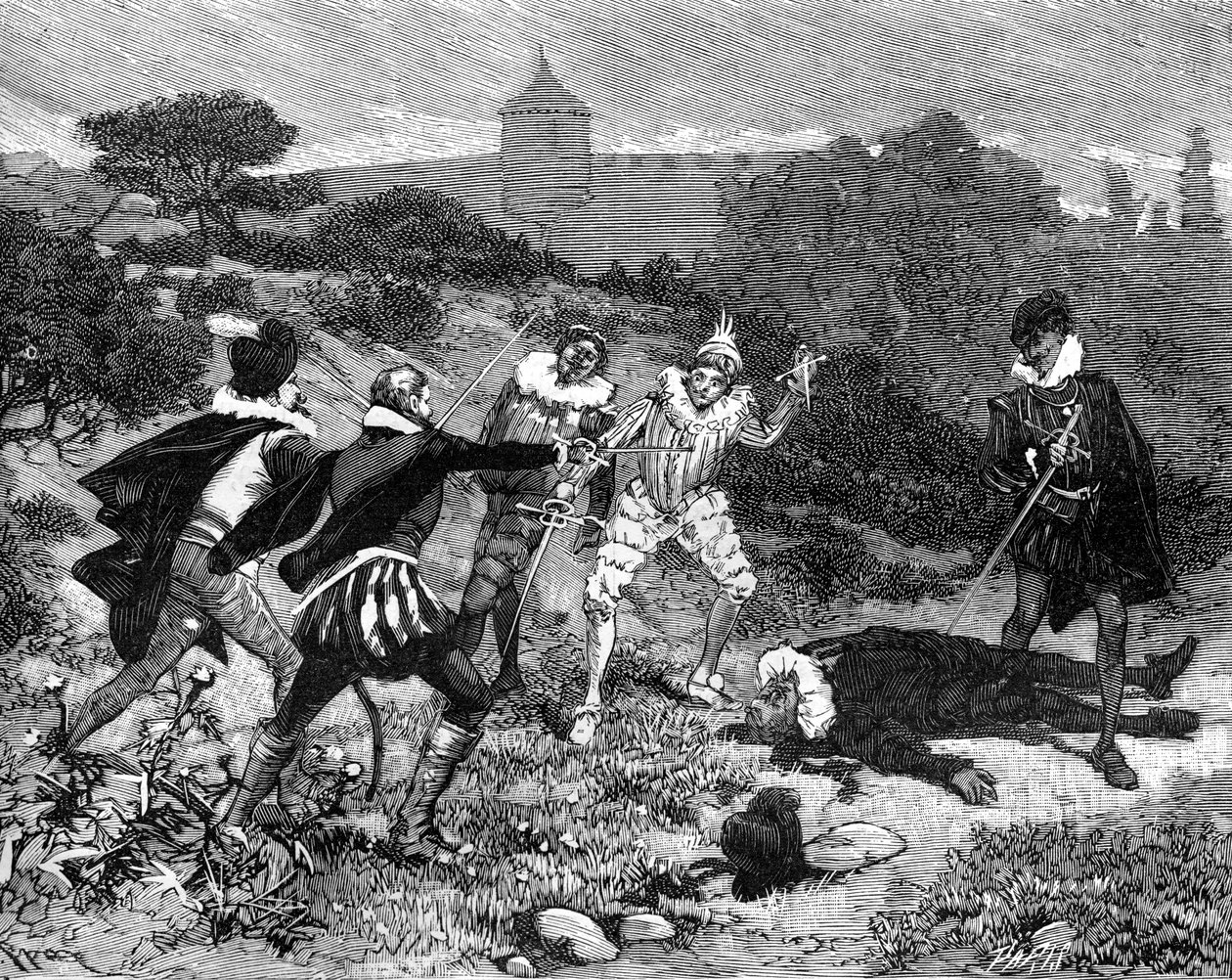 Duelo dos Mignons, 27 de abril de 1578 1882-1884 de Unbekannt