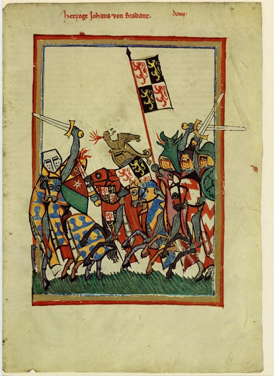 Duque João I de Brabante Do Codex Manesse, entre 1305 e 1340 de Unbekannt