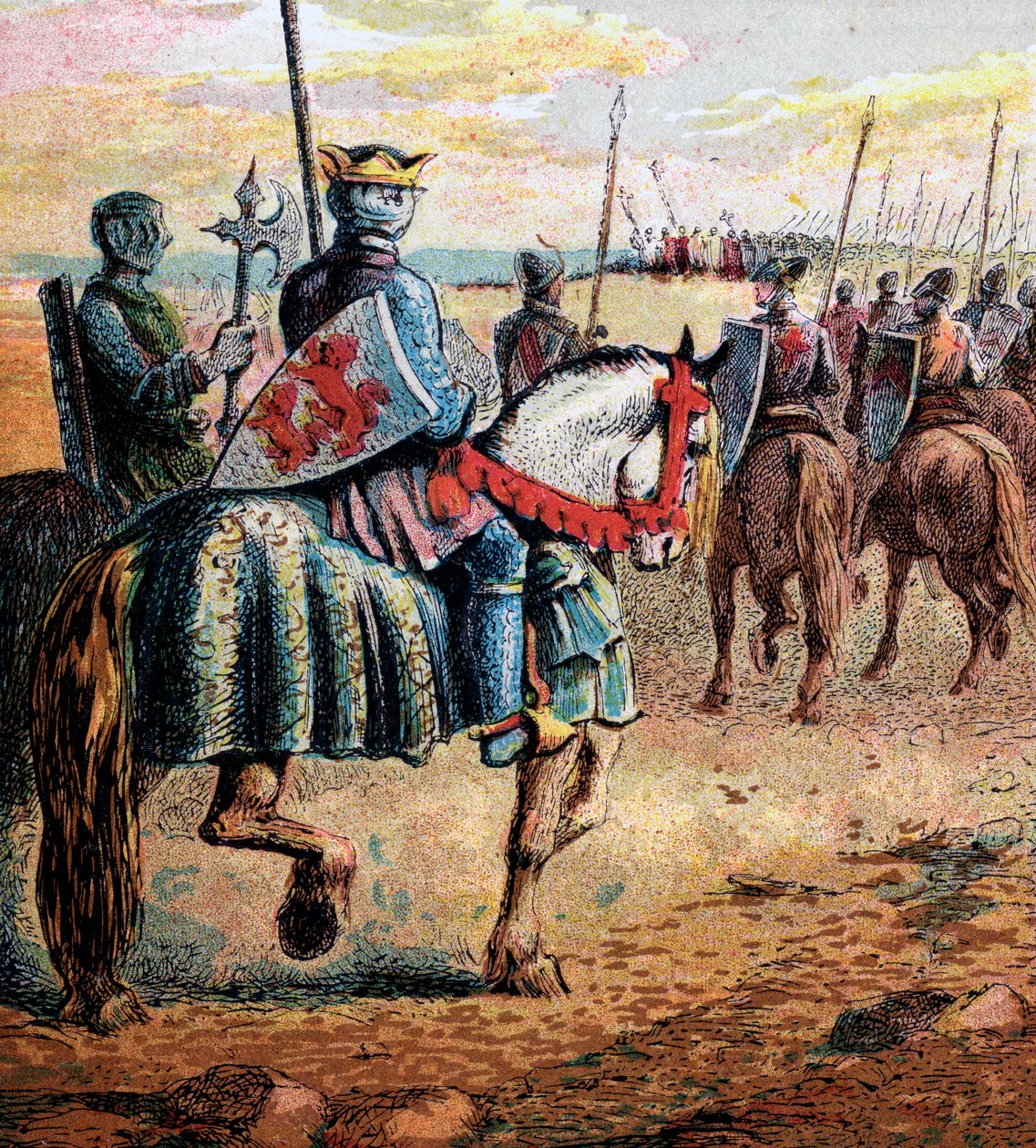 Duque Robert vai para a Palestina, século XI, c1850 de Unbekannt