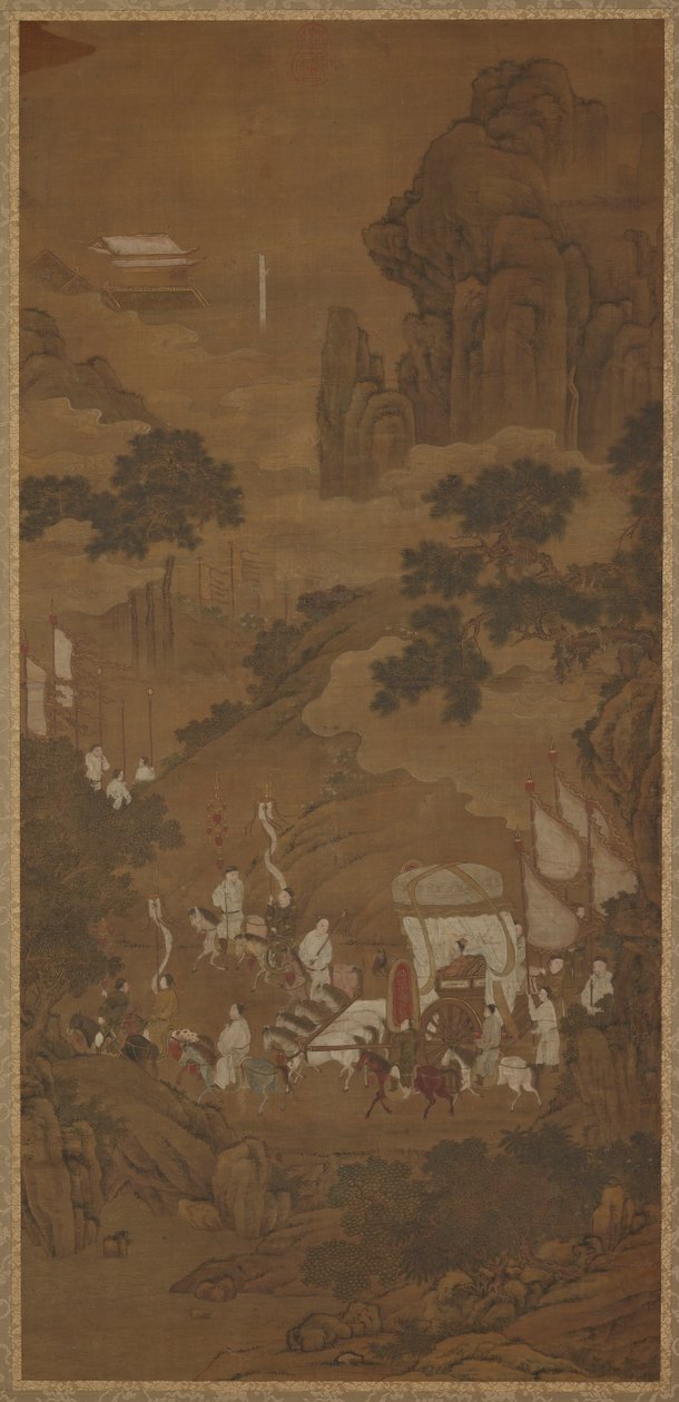 Duque Wen de Jin Recuperando Seu Estado, século XVI-XVII. de Unbekannt