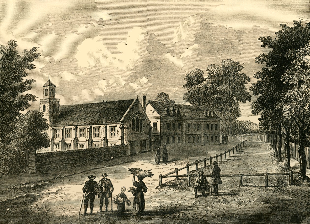 Dulwich College em 1750, c1878. de Unbekannt