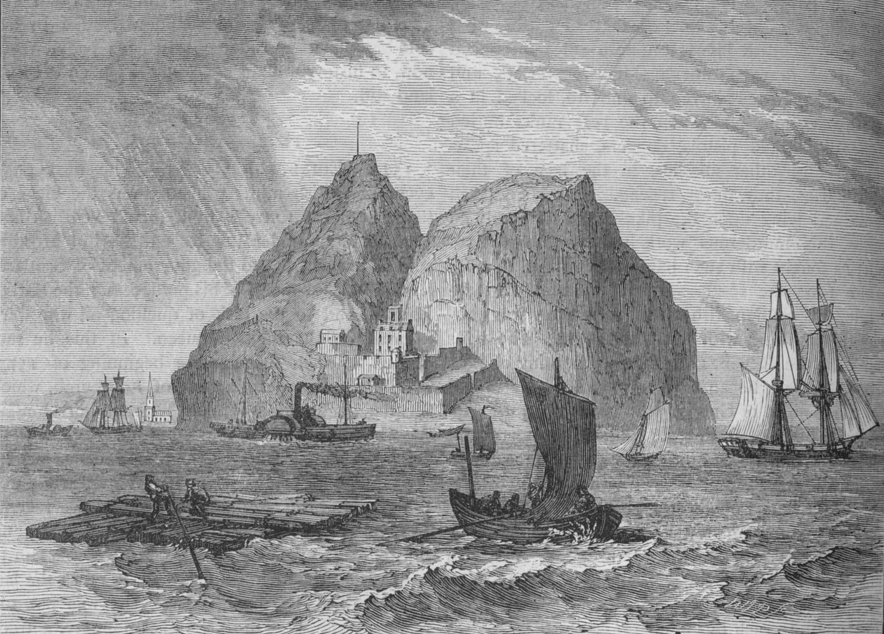 Castelo de Dumbarton, c1880 de Unbekannt