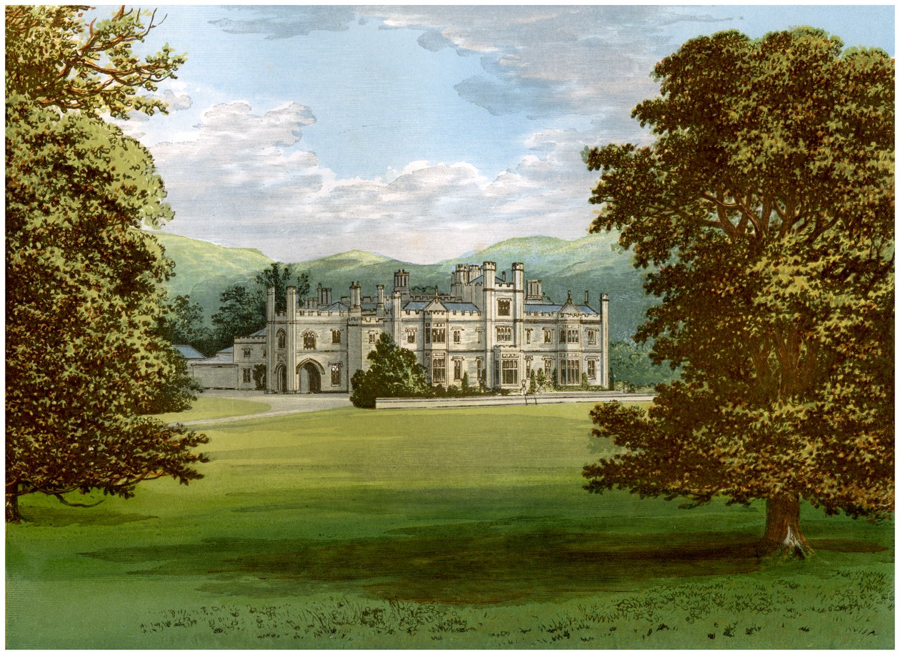 Dunmore Park, Stirlingshire, Escócia, casa do conde de Dunmore, c1880 de Unbekannt