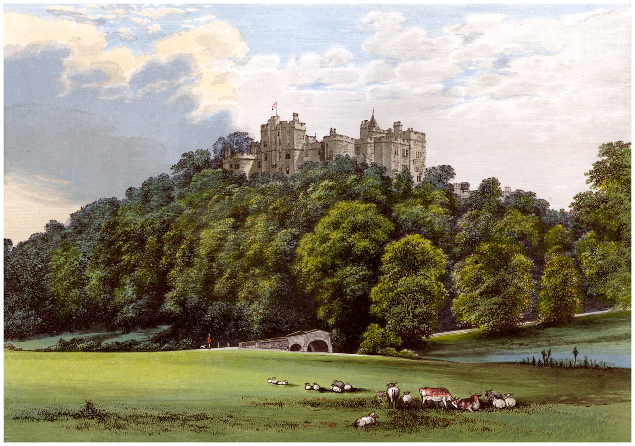 Dunster Castle, casa da família Fownes-Luttrell, Somerset, c1880 de Unbekannt