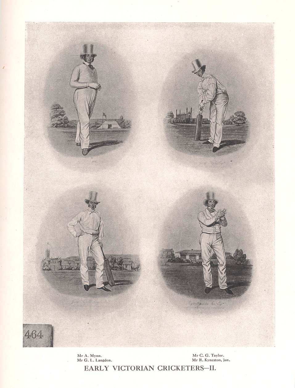 Jogadores de críquete vitorianos antigos, século 1912 de Unbekannt