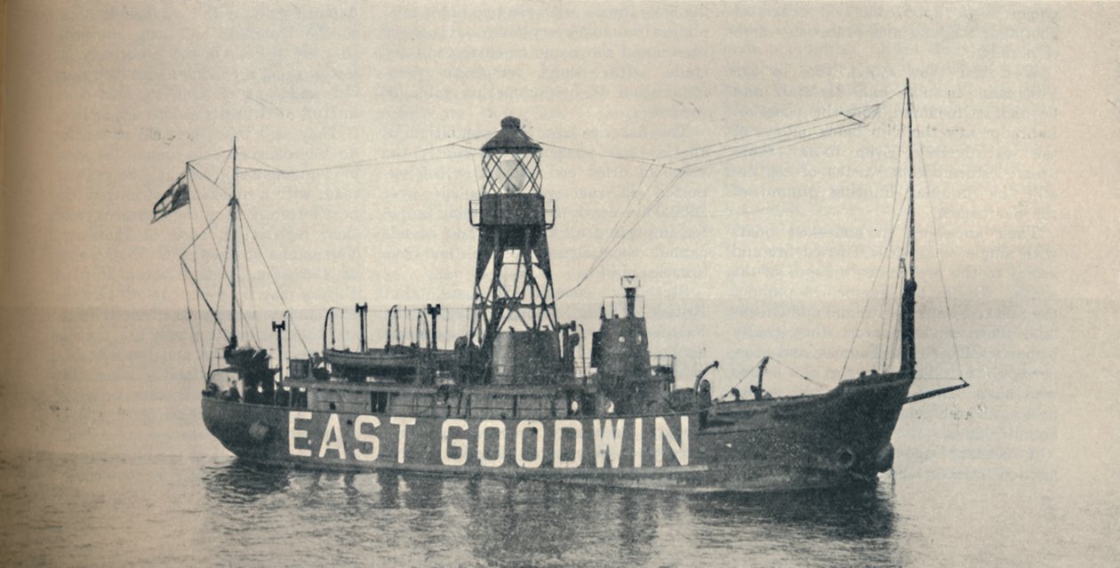 East Goodwin Lighthip uma milha e meia a leste de Goodwin Sands, 1937 de Unbekannt