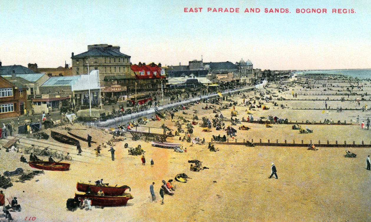 East Parade and Sands, Bognor Regis, Sussex Ocidental, 1950 de Unbekannt