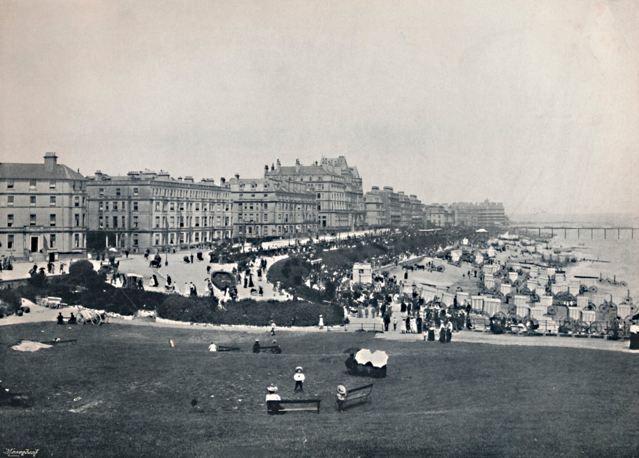 Eastbourne - vista geral da torre do desejo, 1895 de Unbekannt