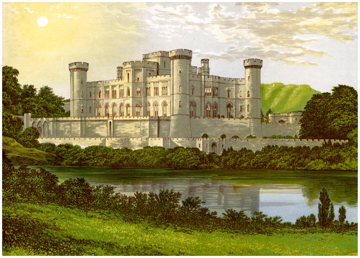 Eastnor Castle, Herefordshire, casa de Earl Somers, c1880 de Unbekannt