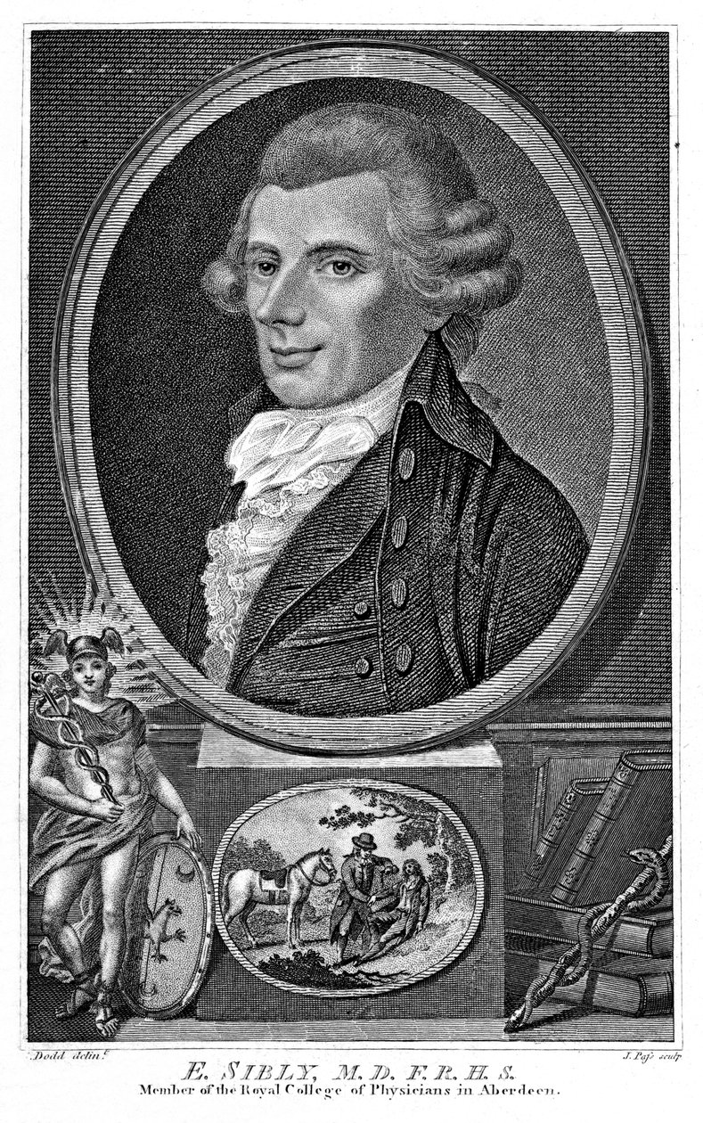 Ebenezer Sibly, astrólogo e médico britânico, final do século XVIII de Unbekannt