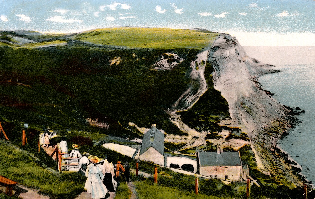 Ecclesbourne Cliff, Hastings, East Sussex, início do século XX de Unbekannt