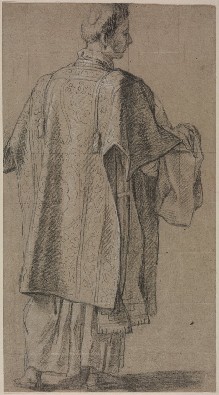 Eclesiástico visto de trás, c. 164548. de Unbekannt