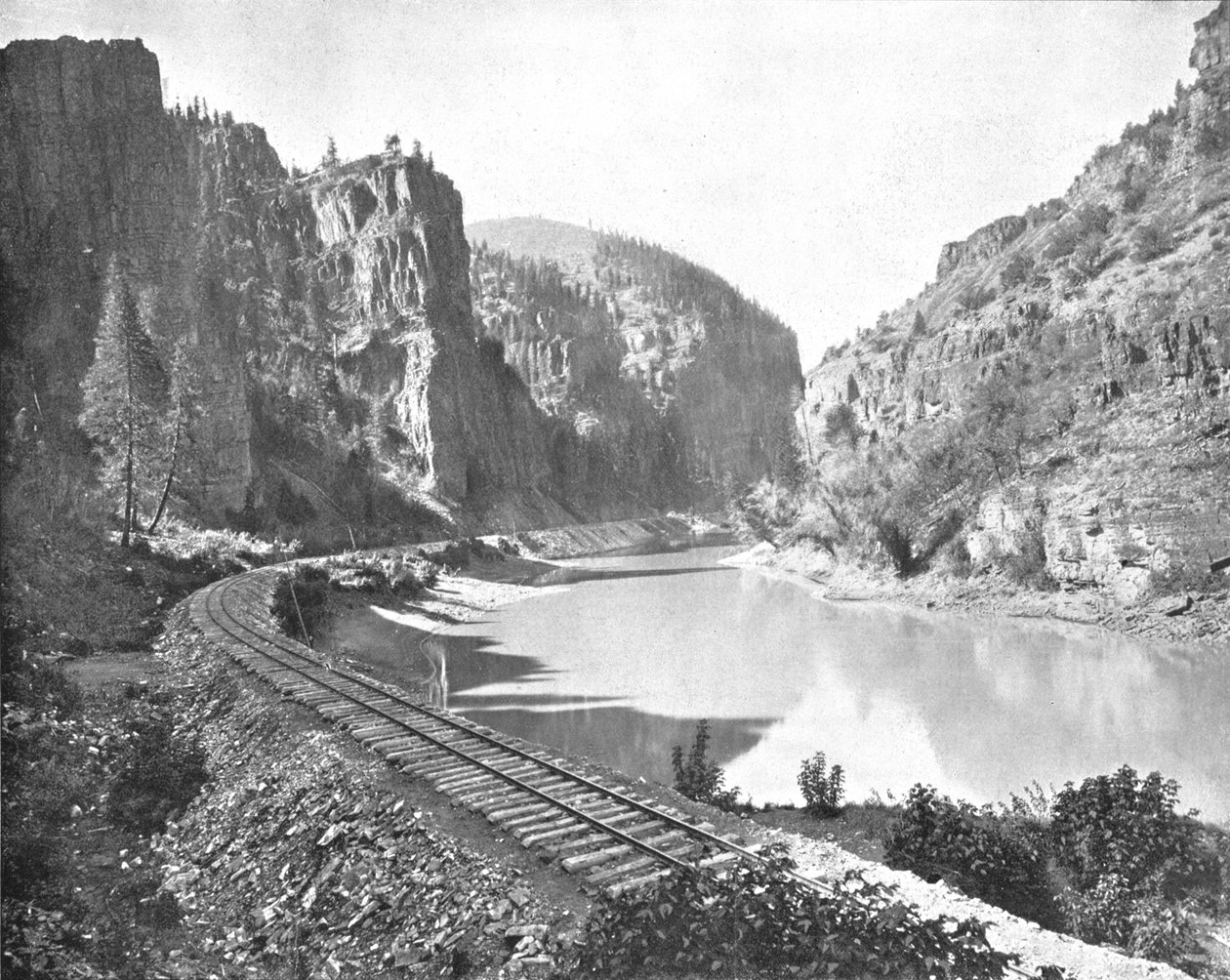 Echo Cliffs, garganta do rio grande, Colorado, EUA, c1900. de Unbekannt