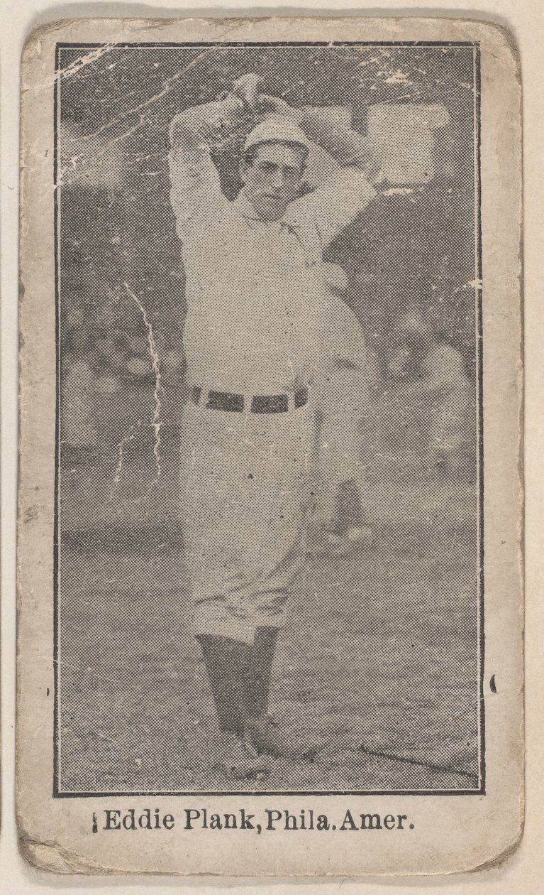Eddie Plank, Filadélfia, Liga Americana, do conjunto de jogadores de beisebol W500, ca. 1915. de Unbekannt