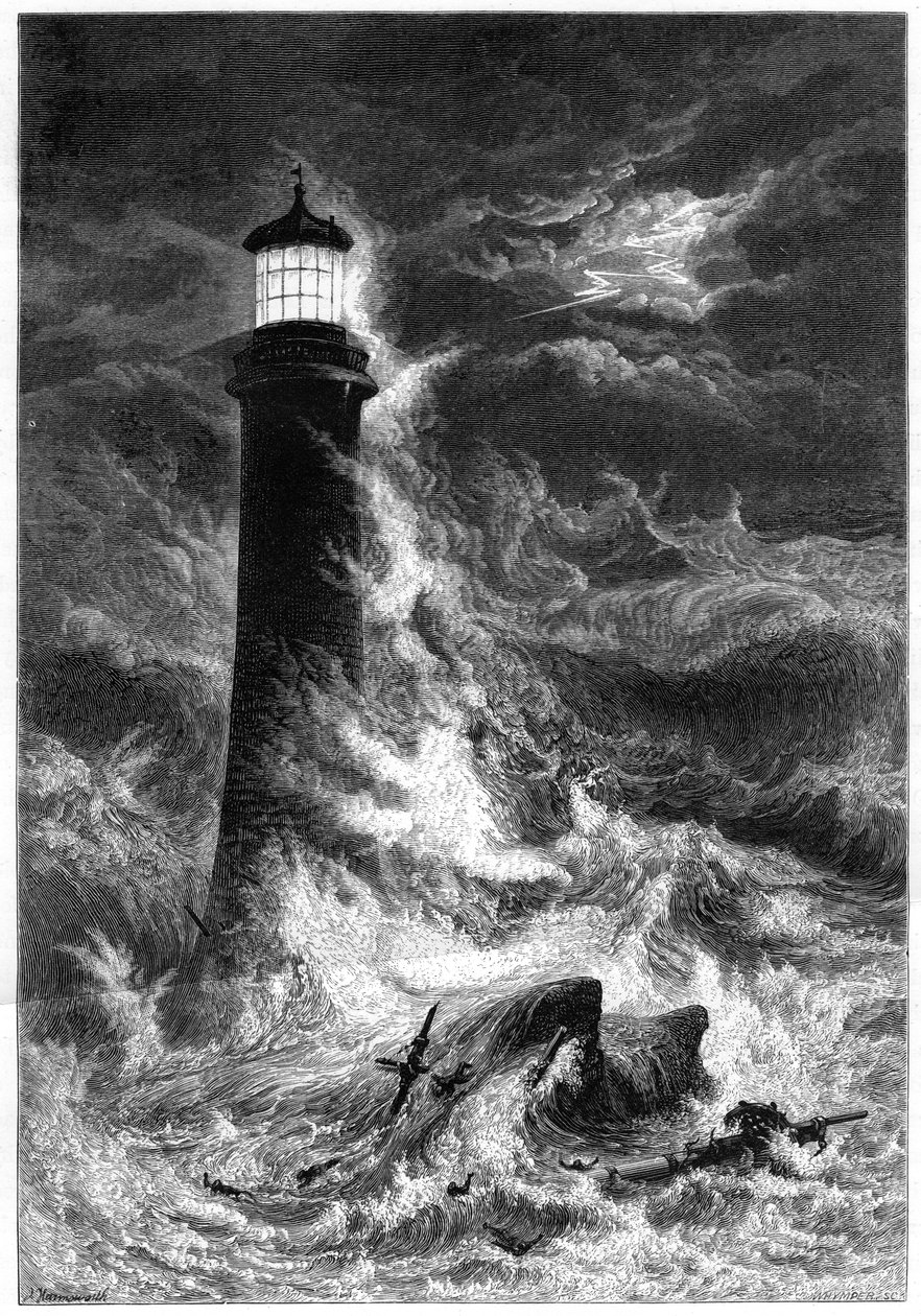 Farol de Eddystone, século XIX de Unbekannt
