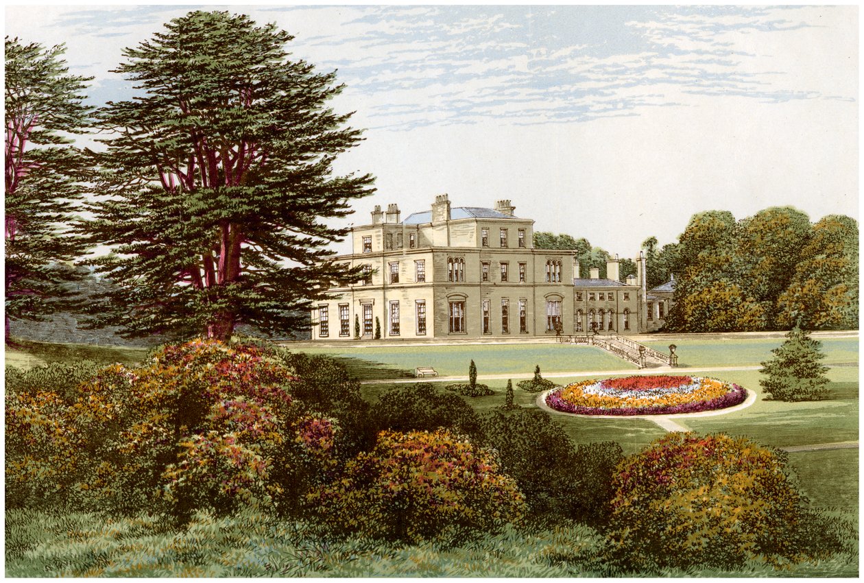 Eden Hall, Cumberland, casa do Baronet Musgrave, c1880 de Unbekannt