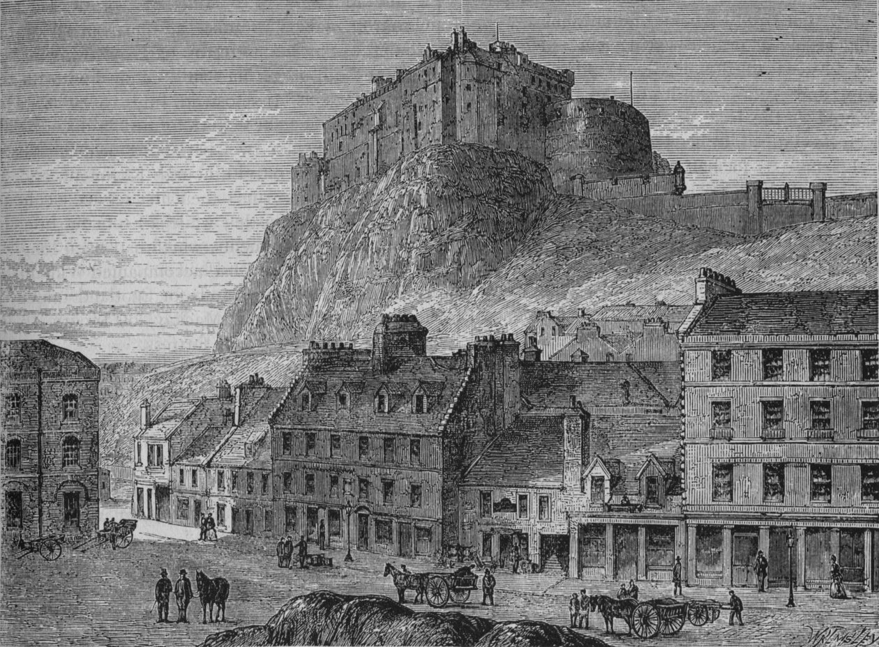 Castelo de Edimburgo, c1880 de Unbekannt