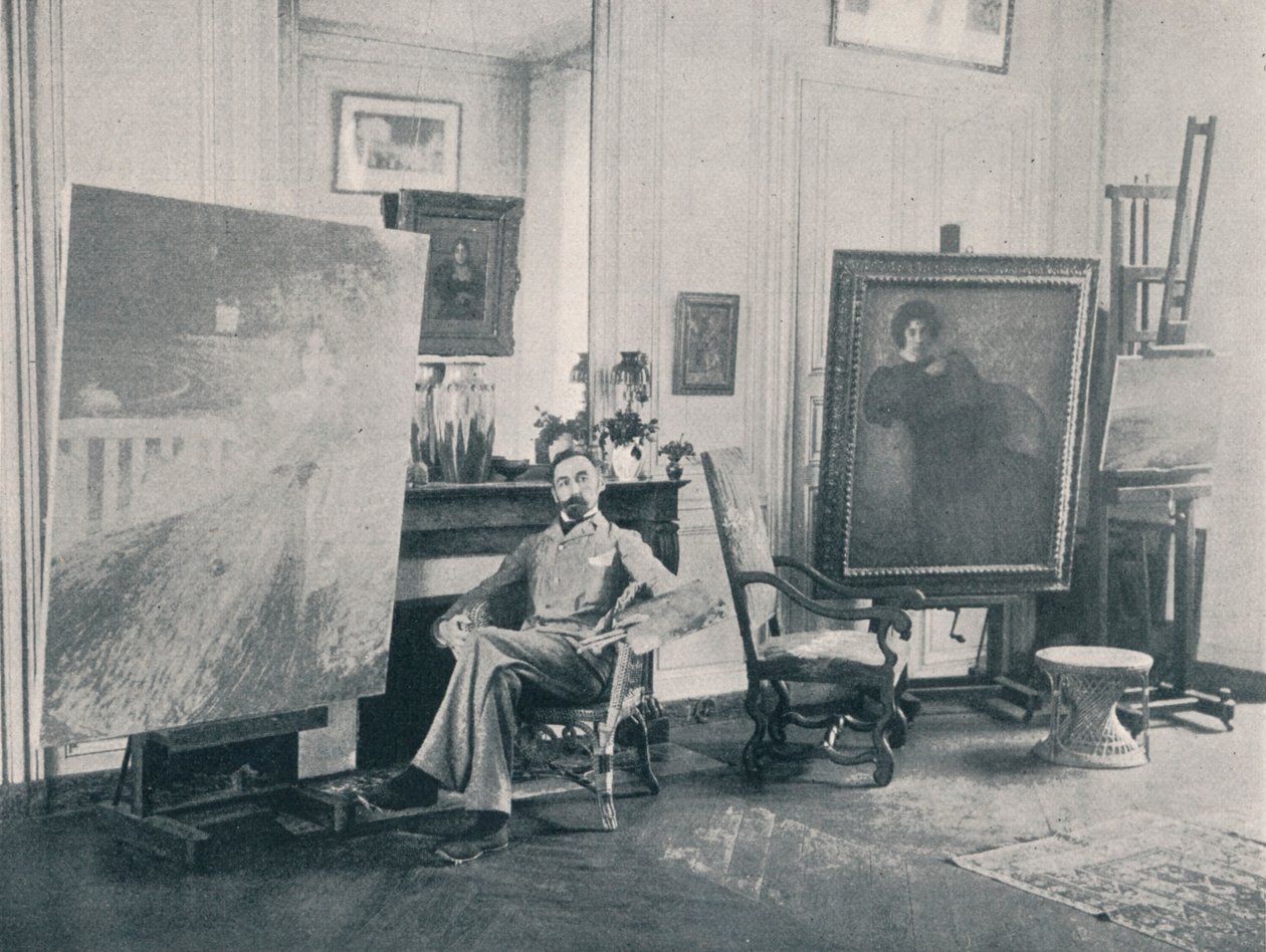 Edmond Francois Aman-Jean, 1858-1936. Pintor simbolista francês, 1898 de Unbekannt
