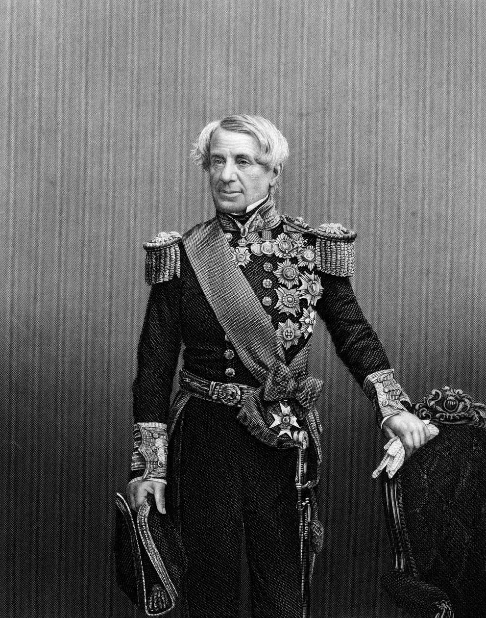 Edmund Lyons, 1º Barão Lyons, comandante naval britânico, c1860 de Unbekannt