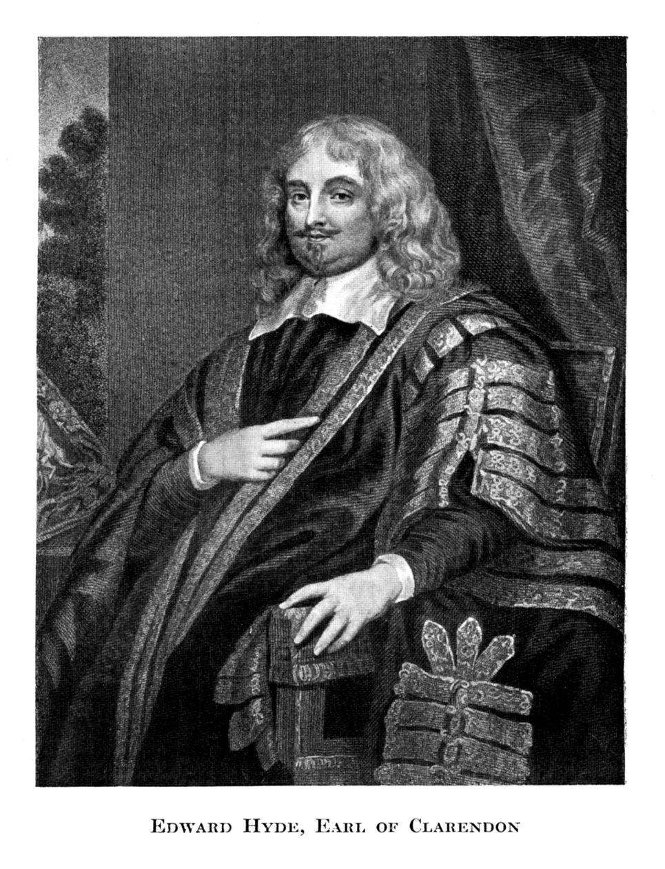 Edward Hyde 1609-1674, 1º Conde de Clarendon, século XIX de Unbekannt