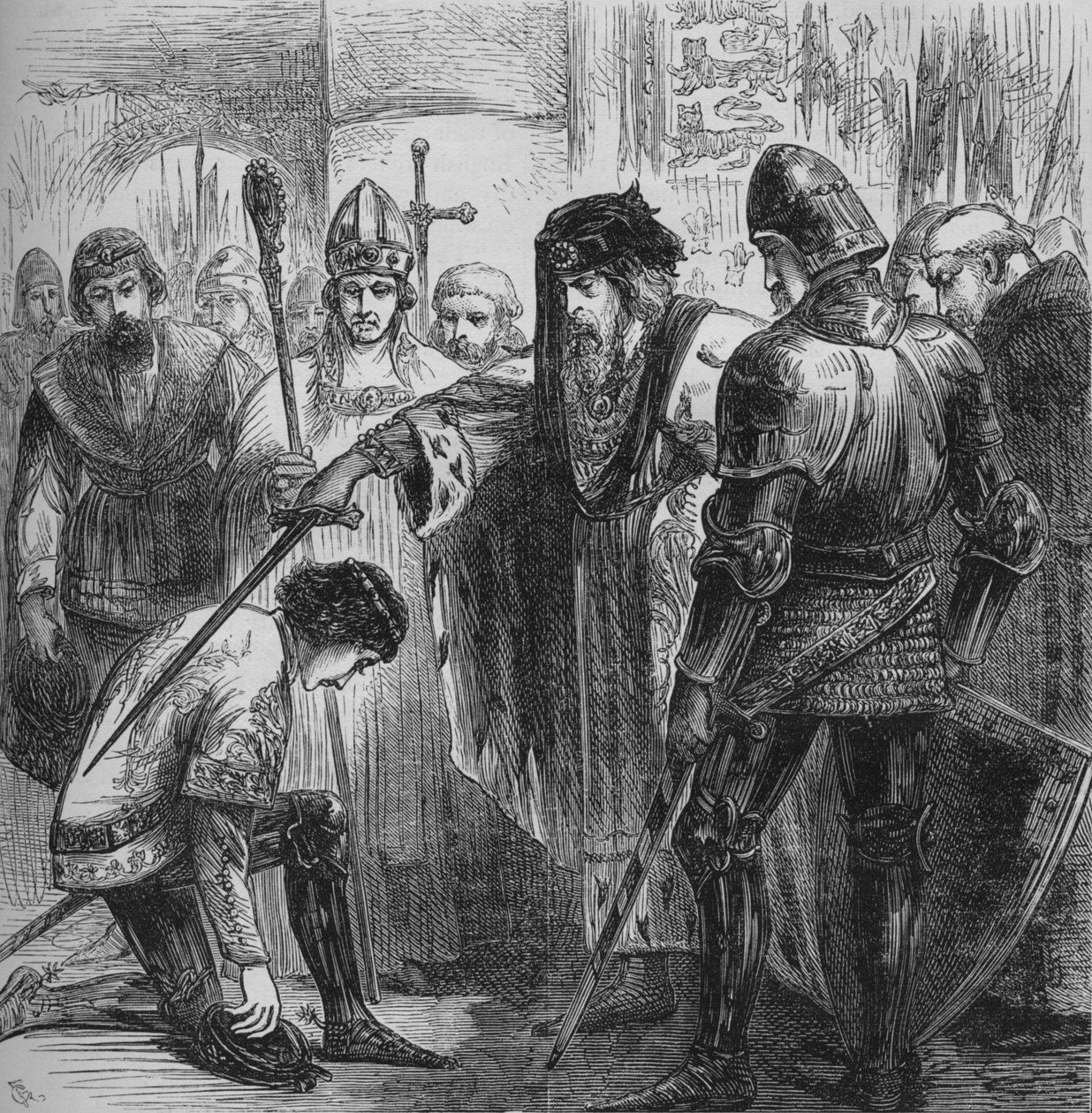 Edward III. Cavaleiro do Príncipe Negro, 1384, c1880 de Unbekannt