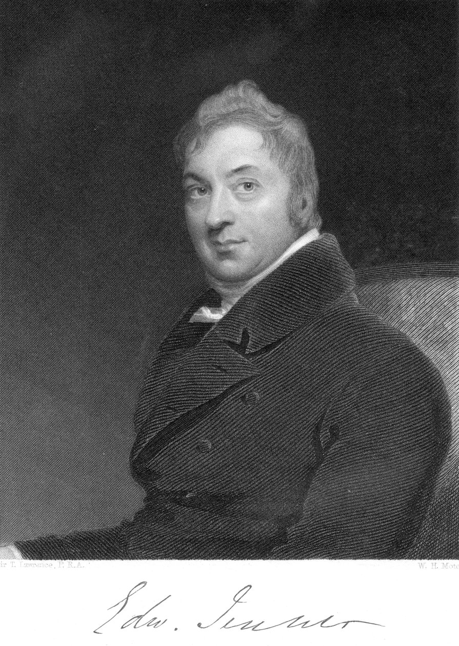 Edward Jenner, médico inglês, 1800 de Unbekannt
