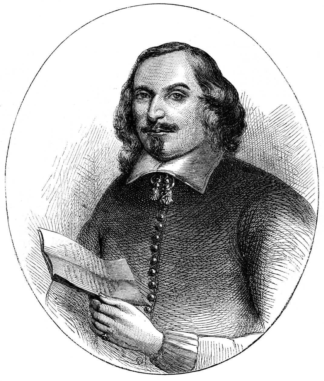 Edward Winslow, colonizador americano puritano inglês, século XVII c1880 de Unbekannt