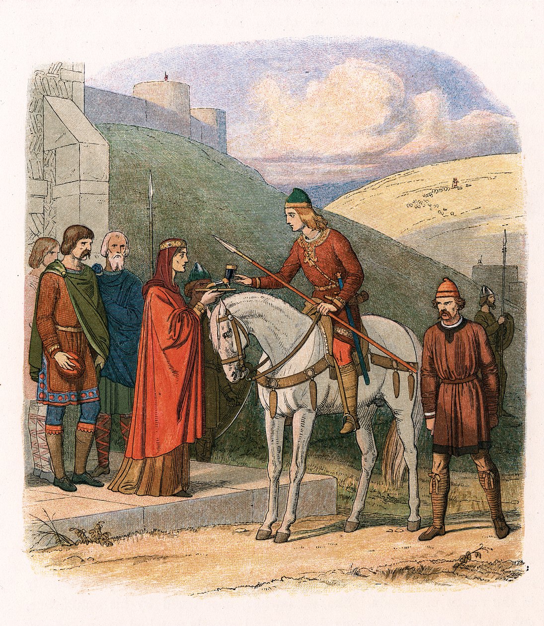 Eduardo, o Mártir, rei inglês do século X, c1860 de Unbekannt