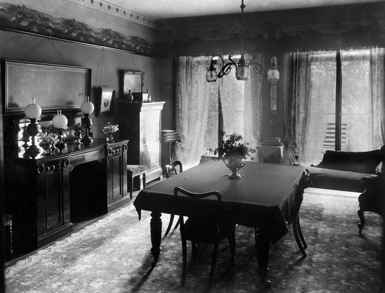 Sala de jantar eduardiana, 1909 de Unbekannt