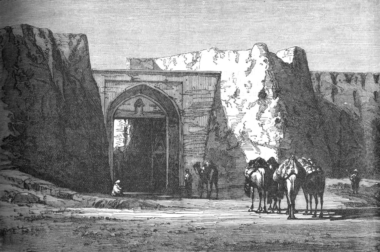 Eedgah, ou Portão Norte, Candahar, c1880 de Unbekannt